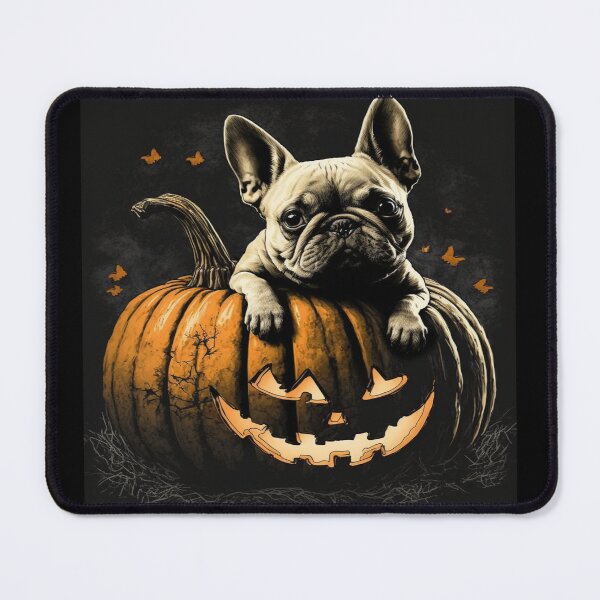 Item preview, Cute High Quality Bulldog Halloween Dog with a Pumpkin designed and sold by WooshiArt.