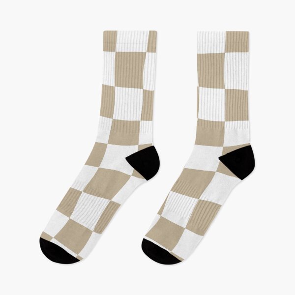Item preview, Minimalist Checkered Pattern (tan/white) designed and sold by Design Minds Boutique.