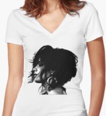 Camila Women's Fitted V-Neck T-Shirt
