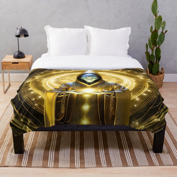 Item preview, Golden Alien Priest Channeling Energy  designed and sold by IceCreamSmile.