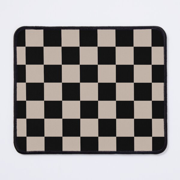 Item preview, Minimalist Checkered Pattern (tan/black) designed and sold by Design Minds Boutique.