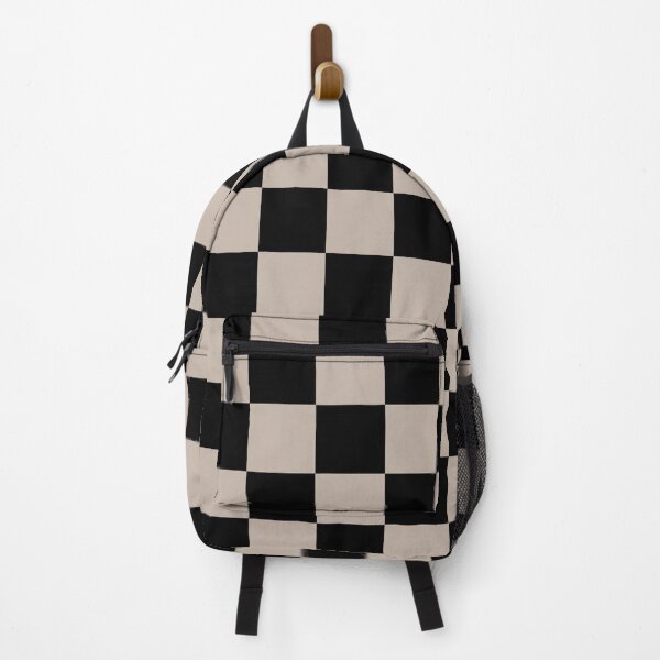Item preview, Minimalist Checkered Pattern (tan/black) designed and sold by Design Minds Boutique.