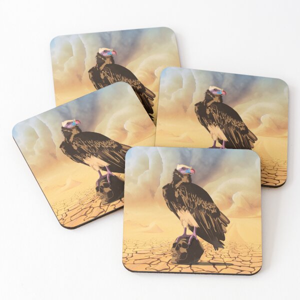 Item preview, White-headed vulture in the desert designed and sold by Captain Chromatic.