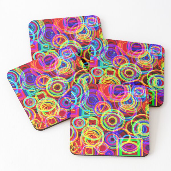 Item preview, Neon Spiral Abstract Pattern designed and sold by Health And Fitness Posts e-Store.