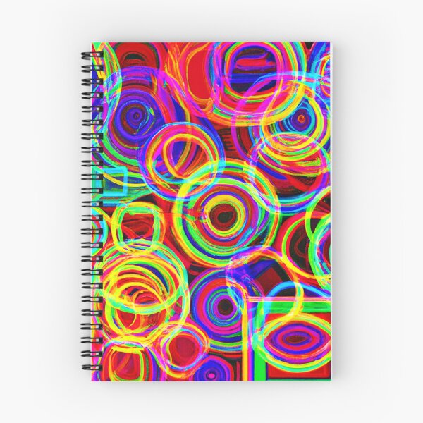Item preview, Neon Spiral Abstract Pattern designed and sold by Health And Fitness Posts e-Store.