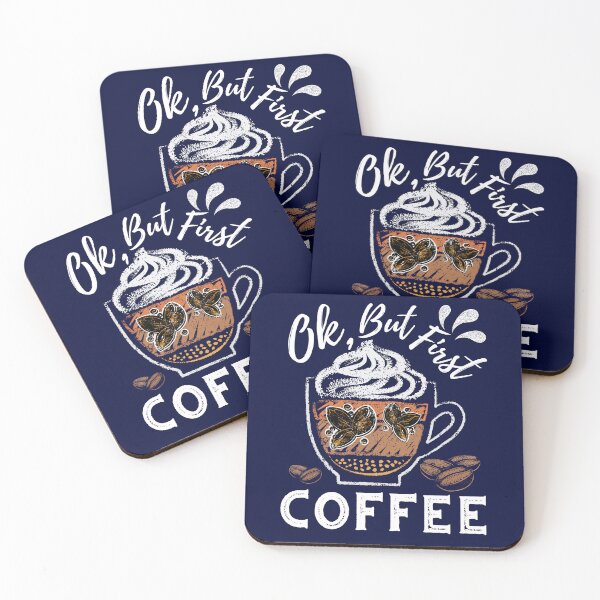 Item preview, Funny Teacher Squad OK But First Coffee Break Fall School Caffeine Lover designed and sold by LittleZea.