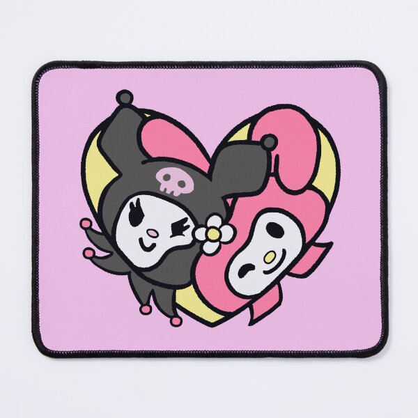 Item preview, Kawaii Pink and Black Cartoon Rabbit Heart designed and sold by phogar.