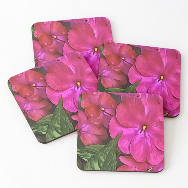 Item preview, Hot pink impatiens  designed and sold by Susan Gallup.