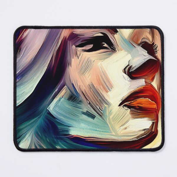 Item preview, Chromatic Elegance: Brush Stroke Portrait of a Woman designed and sold by ReplyGirl.