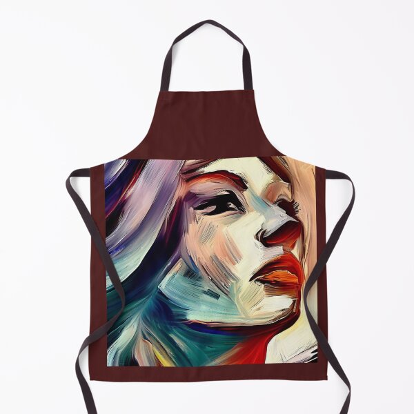 Item preview, Chromatic Elegance: Brush Stroke Portrait of a Woman designed and sold by ReplyGirl.
