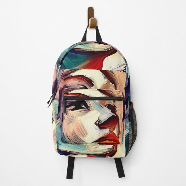 Item preview, Chromatic Elegance: Brush Stroke Portrait of a Woman designed and sold by ReplyGirl.