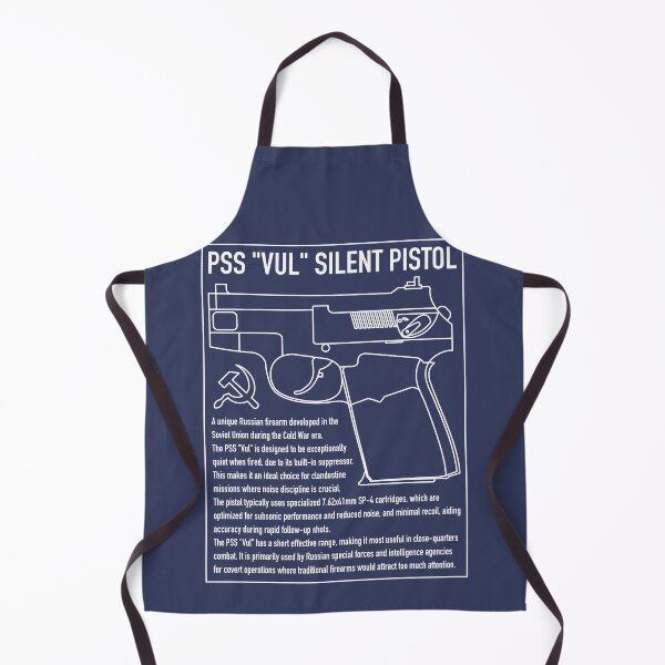Item preview, PSS Vul Silent Pistol Russian Handgun Infographic designed and sold by MilitaryMart.