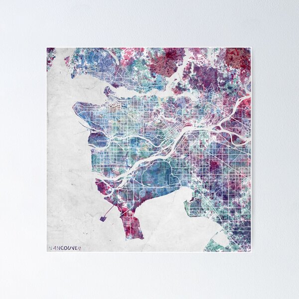 Item preview, Vancouver map designed and sold by MapMapMaps.
