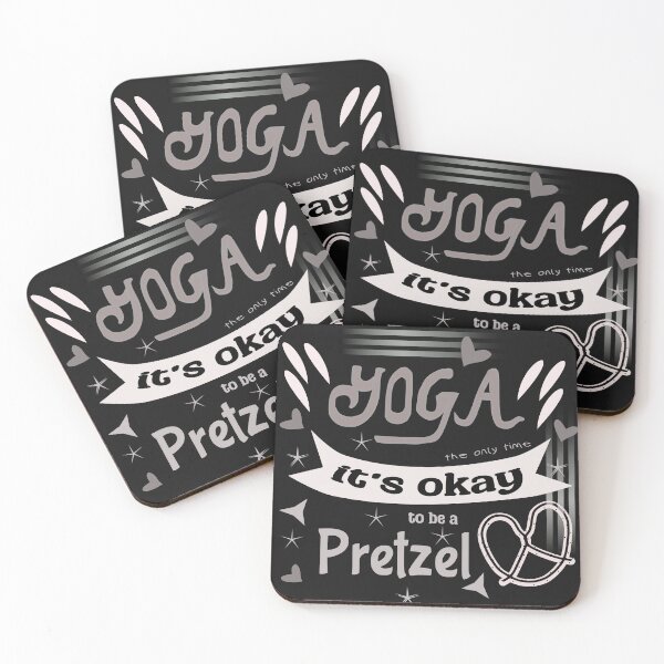 Item preview, yoga the only time it's okay to be a pretzel for Black tee designed and sold by Rajasekar.