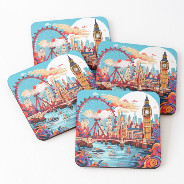 Item preview, London Kaleidoscope - A Vibrant Cityscape designed and sold by apseen.