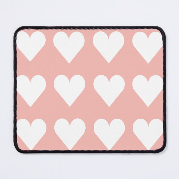 Item preview, Large WHITE & BABY PINK LOVE HEARTS designed and sold by RachelMacht.