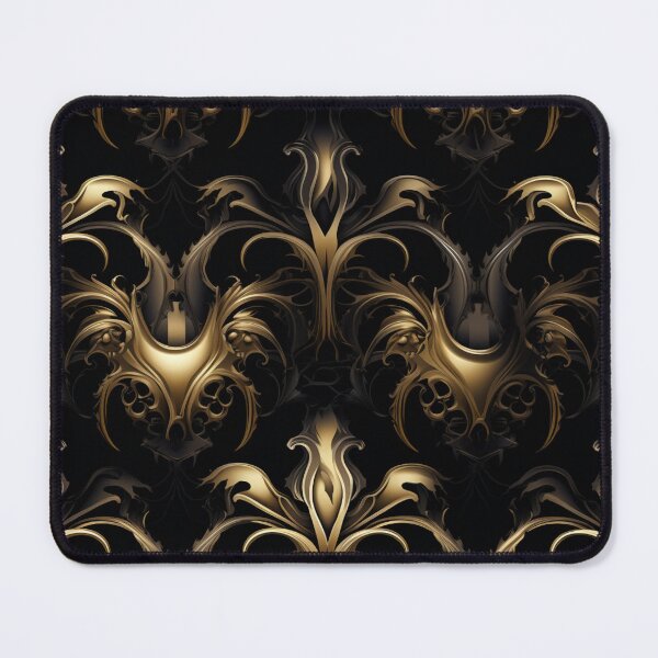 Item preview, Colorful fantasy pattern gold black ornaments elegant shiny designed and sold by G-M-Designs.