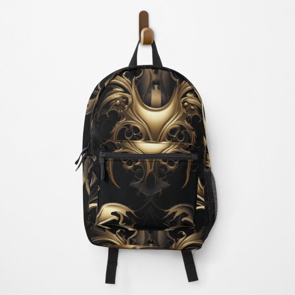 Item preview, Colorful fantasy pattern gold black ornaments elegant shiny designed and sold by G-M-Designs.