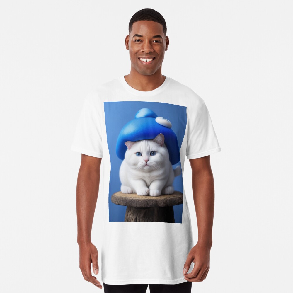 Smurf Cat: A Whimsical Tale of a Feline Adventure Graphic T