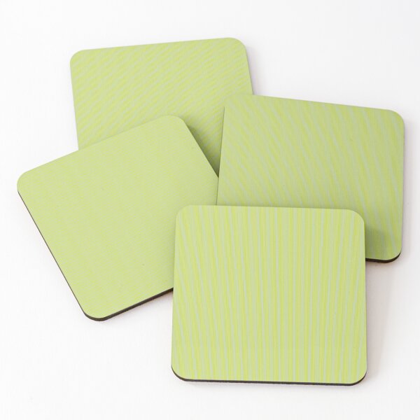 Item preview, Pinstripe in chartreuse and duck egg designed and sold by LisaLeQuelenec.