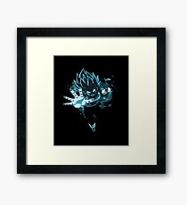 Cool Vegeta Blue shirt - Super Saiyan God Vegeta T-shirt or Hoodie - Super Saiyan Dragonball Super, GT DBZ Shirt - Vegeta SSJGB Blue Shirt - Vegeta Blue Hoodie Framed Print