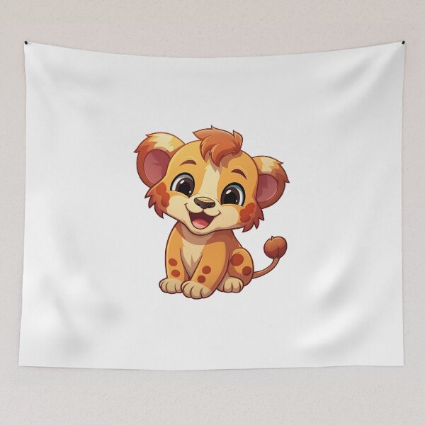 Item preview, Cute happy smil lion stikers designed and sold by SweetEvolution.