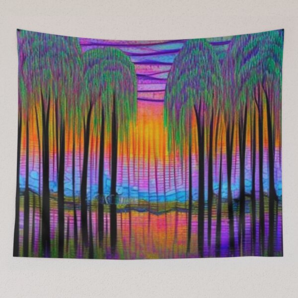 Item preview, Reflected Willows designed and sold by George Hutton Hunter.