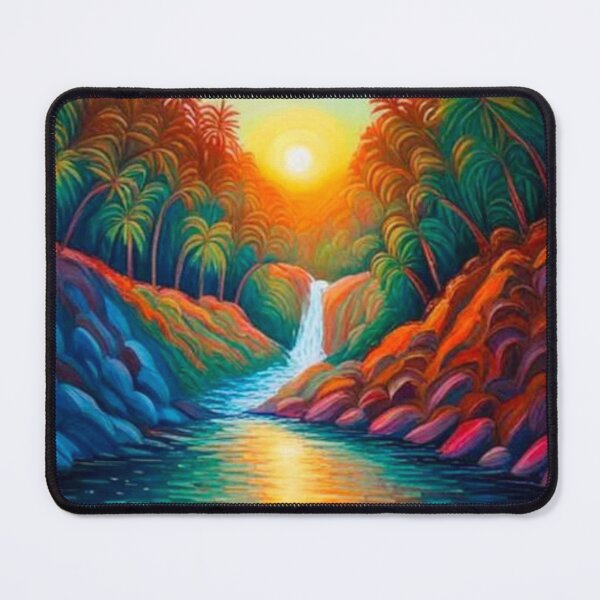 Item preview, Waterfall among Palm Trees designed and sold by George Hutton Hunter.
