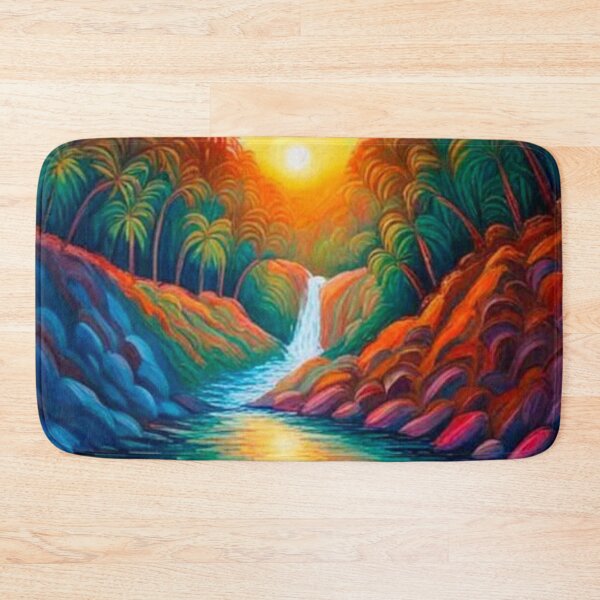 Item preview, Waterfall among Palm Trees designed and sold by George Hutton Hunter.