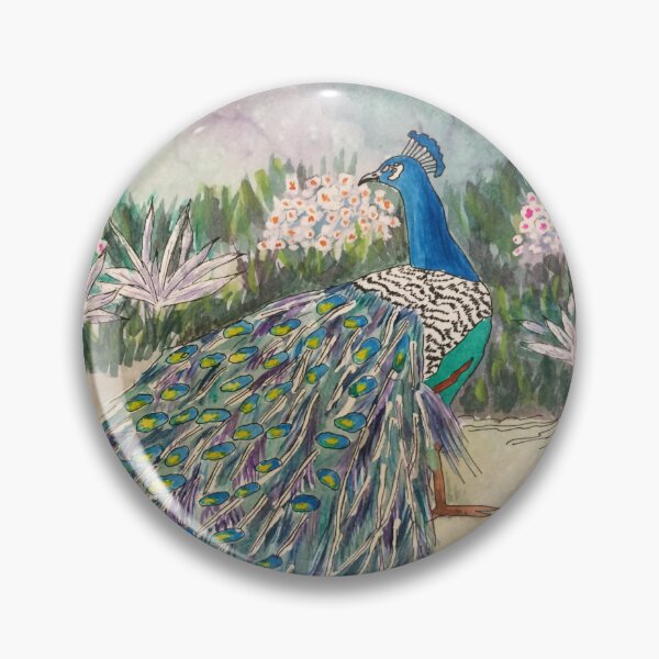 Item preview, Peacock - watercolor painting designed and sold by LiliyaHarpe.