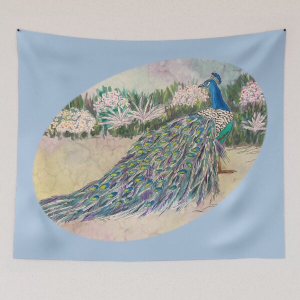 Item preview, Peacock - watercolor painting designed and sold by LiliyaHarpe.