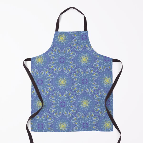 Item preview, Blue floral mandala pattern designed and sold by Chigurena.
