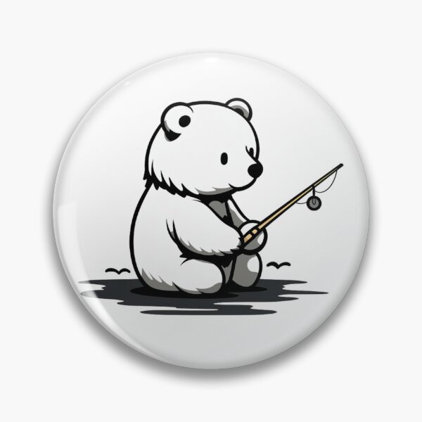 Item preview, Bear fishing designed and sold by PawelNature.