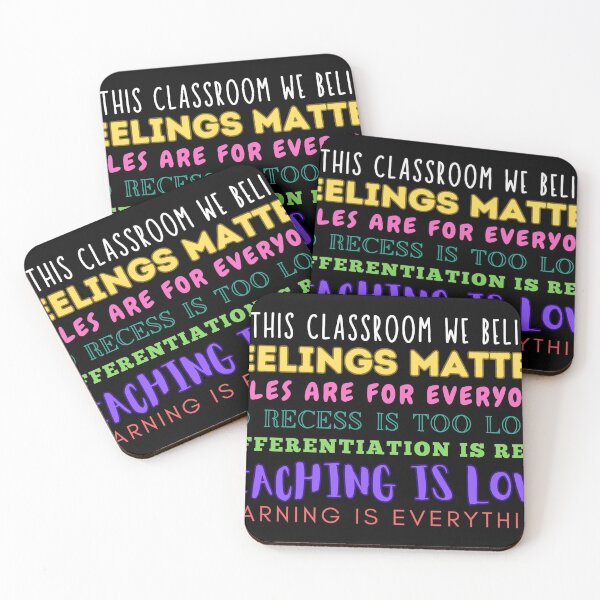Item preview, In This Classroom We Believe (black background) designed and sold by childcare-guide.