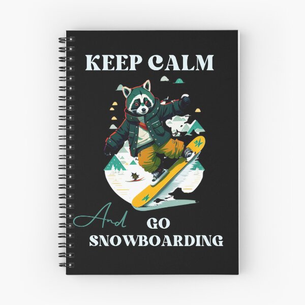 Item preview, Racoon Snowboarding Keep Calm designed and sold by OnPointWear.