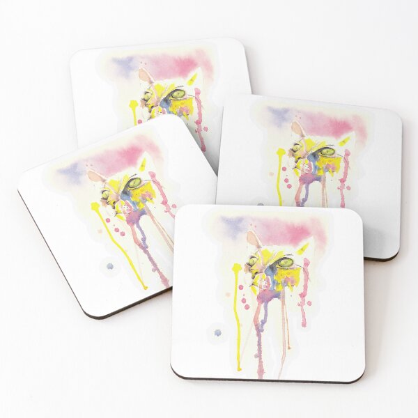 Item preview, Watercolour drip paint Cat cutout designed and sold by xMagicalDots.
