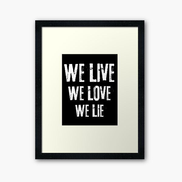 Item preview, We Live We Love We Live Text Design  designed and sold by Harsh  Katariya.