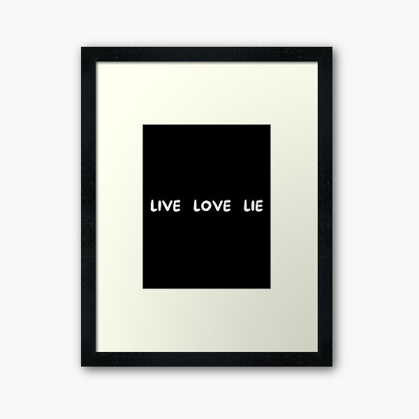 Item preview, Live Love Lie Text Design  designed and sold by Harsh  Katariya.