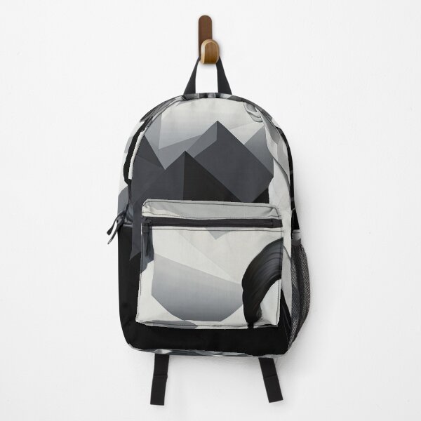Item preview, Black & White Bauhaus Portrait in Front of the Alps designed and sold by ArtificialGenes.
