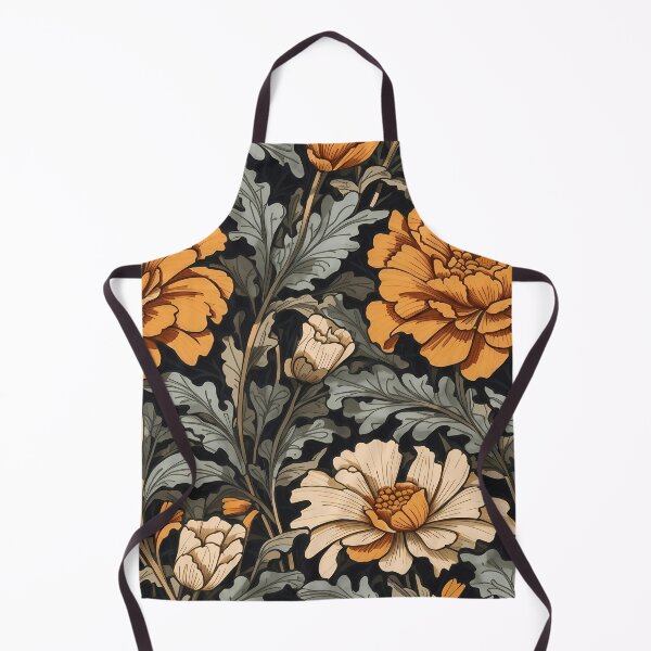 Artikelvorschau, Von William Morris inspiriertes Ringelblumenmuster entworfen und verkauft von NouveauEra.
