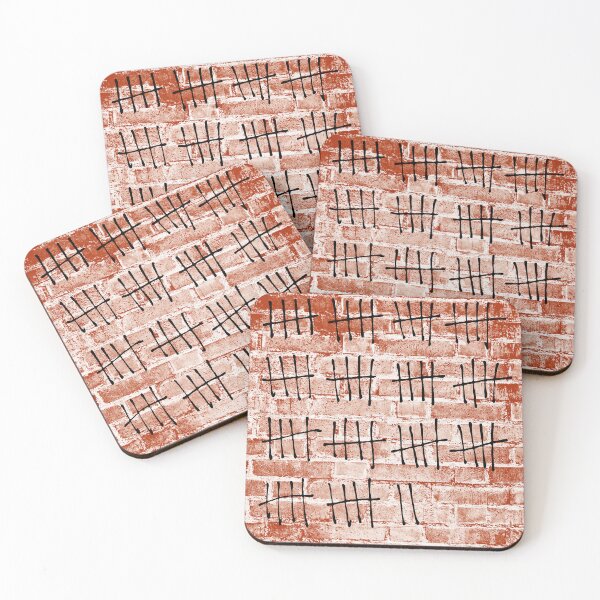 Item preview, Tally - 92 - time - wall - prison - wait - punk rock designed and sold by Luzi Illustrella.