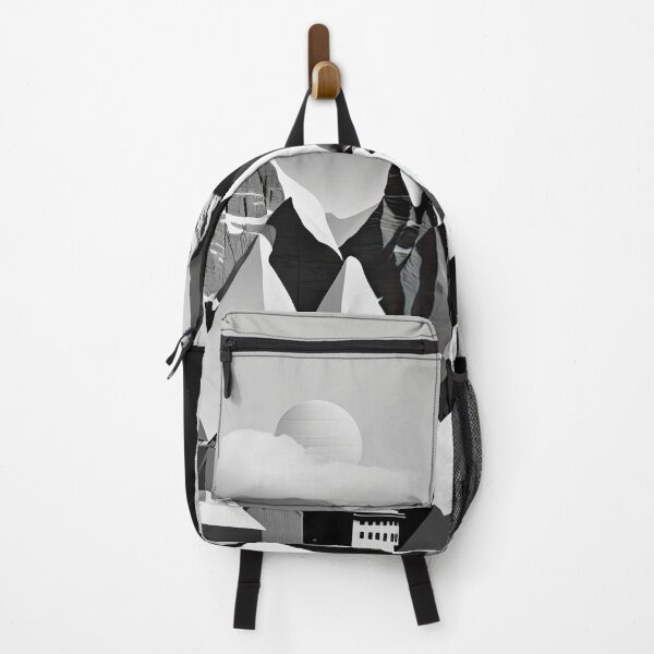 Item preview, Black & White Bauhaus Portrait in Front of the Alps designed and sold by ArtificialGenes.