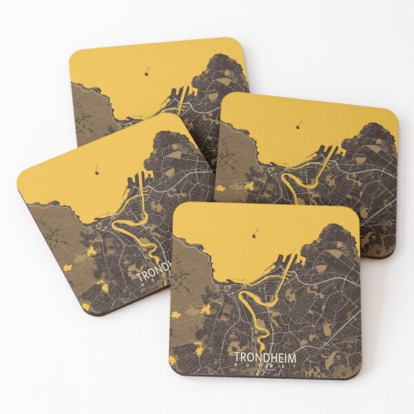 Item preview, Trondheim City Map of Norway - Pastel designed and sold by deMAP.