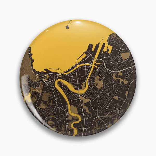 Item preview, Trondheim City Map of Norway - Pastel designed and sold by deMAP.
