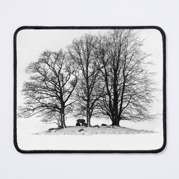 Item preview, A Danish Bronze Age burial mound in snow designed and sold by Postertale.
