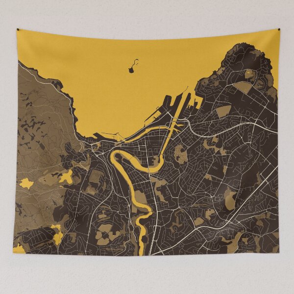 Item preview, Trondheim City Map of Norway - Pastel designed and sold by deMAP.