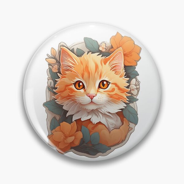 Item preview, Cute Cat with Flowers and Starry Fur designed and sold by iladyclothing.