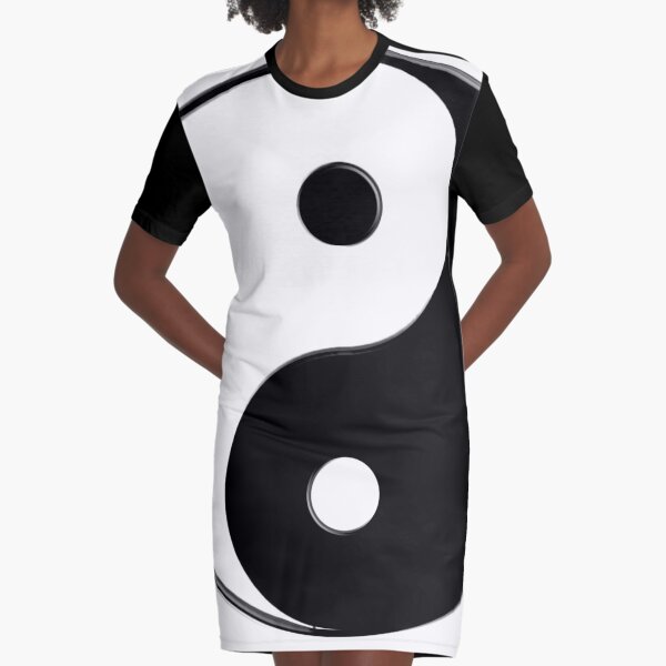 The Magical YinYang Graphic T-Shirt Dress