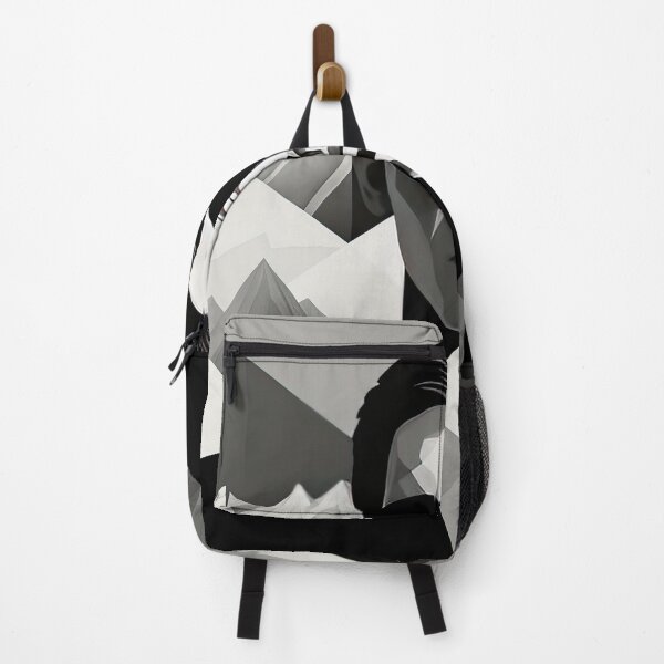 Item preview, Black & White Bauhaus Portrait in Front of the Alps designed and sold by ArtificialGenes.