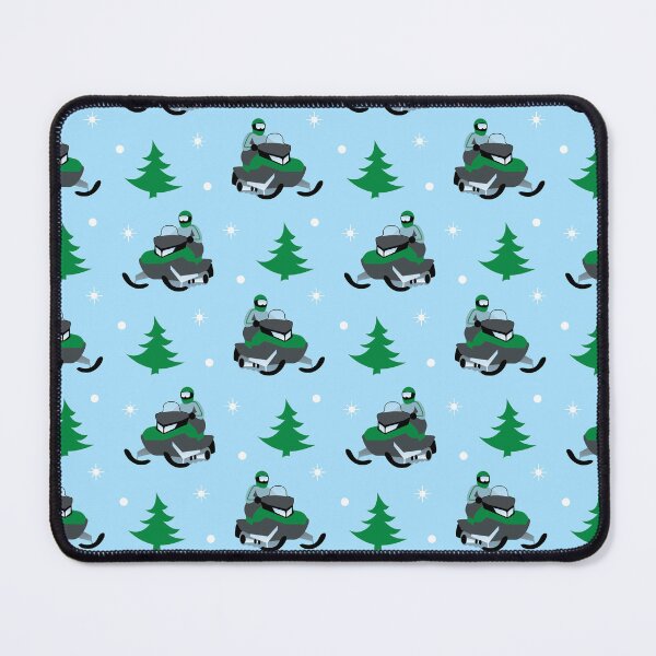 Item preview, Snowmobile Pattern (green) designed and sold by Design Minds Boutique.